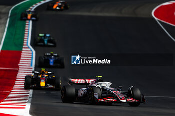 2024-10-19 - 27 HULKENBERG Nico (ger), Haas F1 Team VF-24 Ferrari, action during the Formula 1 Pirelli United States Grand Prix 2024, 19th round of the 2024 Formula One World Championship from October 18 to 20, 2024 on the Circuit of the Americas, in Austin, United States of America - F1 - US GRAND PRIX 2024 - FORMULA 1 - MOTORS