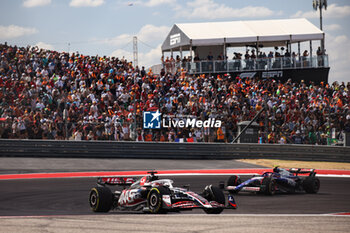 2024-10-19 - 20 MAGNUSSEN Kevin (den), Haas F1 Team VF-24 Ferrari, action during the Formula 1 Pirelli United States Grand Prix 2024, 19th round of the 2024 Formula One World Championship from October 18 to 20, 2024 on the Circuit of the Americas, in Austin, United States of America - F1 - US GRAND PRIX 2024 - FORMULA 1 - MOTORS