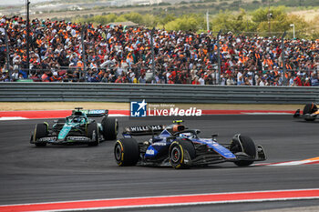 2024-10-19 - 43 COLAPINTO Franco (arg), Williams Racing FW46, action 18 STROLL Lance (can), Aston Martin F1 Team AMR24, action during the Formula 1 Pirelli United States Grand Prix 2024, 19th round of the 2024 Formula One World Championship from October 18 to 20, 2024 on the Circuit of the Americas, in Austin, United States of America - F1 - US GRAND PRIX 2024 - FORMULA 1 - MOTORS