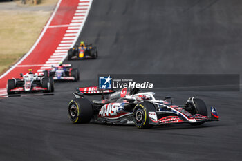 2024-10-19 - 20 MAGNUSSEN Kevin (den), Haas F1 Team VF-24 Ferrari, action during the Formula 1 Pirelli United States Grand Prix 2024, 19th round of the 2024 Formula One World Championship from October 18 to 20, 2024 on the Circuit of the Americas, in Austin, United States of America - F1 - US GRAND PRIX 2024 - FORMULA 1 - MOTORS