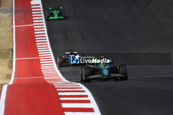 2024-10-19 - 14 ALONSO Fernando (spa), Aston Martin F1 Team AMR24, action during the Formula 1 Pirelli United States Grand Prix 2024, 19th round of the 2024 Formula One World Championship from October 18 to 20, 2024 on the Circuit of the Americas, in Austin, United States of America - F1 - US GRAND PRIX 2024 - FORMULA 1 - MOTORS