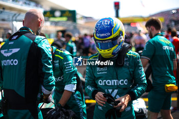 2024-10-19 - ALONSO Fernando (spa), Aston Martin F1 Team AMR24, portrait during the Formula 1 Pirelli United States Grand Prix 2024, 19th round of the 2024 Formula One World Championship from October 18 to 20, 2024 on the Circuit of the Americas, in Austin, United States of America - F1 - US GRAND PRIX 2024 - FORMULA 1 - MOTORS