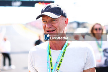 2024-10-19 - Sting, singerduring the Formula 1 Pirelli United States Grand Prix 2024, 19th round of the 2024 Formula One World Championship from October 18 to 20, 2024 on the Circuit of the Americas, in Austin, United States of America - F1 - US GRAND PRIX 2024 - FORMULA 1 - MOTORS