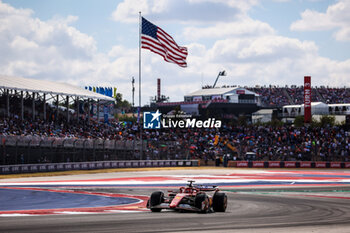 2024-10-19 - 16 LECLERC Charles (mco), Scuderia Ferrari SF-24, action during the Formula 1 Pirelli United States Grand Prix 2024, 19th round of the 2024 Formula One World Championship from October 18 to 20, 2024 on the Circuit of the Americas, in Austin, United States of America - F1 - US GRAND PRIX 2024 - FORMULA 1 - MOTORS