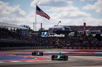 2024-10-19 - 14 ALONSO Fernando (spa), Aston Martin F1 Team AMR24, action during the Formula 1 Pirelli United States Grand Prix 2024, 19th round of the 2024 Formula One World Championship from October 18 to 20, 2024 on the Circuit of the Americas, in Austin, United States of America - F1 - US GRAND PRIX 2024 - FORMULA 1 - MOTORS