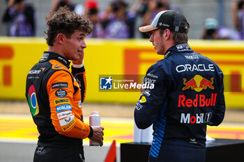 2024-10-19 - NORRIS Lando (gbr), McLaren F1 Team MCL38, portrait and VERSTAPPEN Max (ned), Red Bull Racing RB20, portrait during the Formula 1 Pirelli United States Grand Prix 2024, 19th round of the 2024 Formula One World Championship from October 18 to 20, 2024 on the Circuit of the Americas, in Austin, United States of America - F1 - US GRAND PRIX 2024 - FORMULA 1 - MOTORS