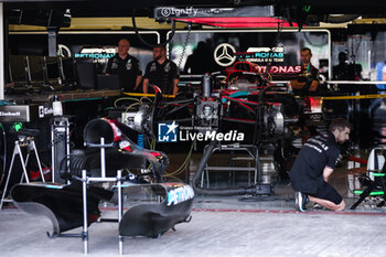 24/10/2024 - Mercedes AMG F1 Team W15, mechanical detail during the Formula 1 Gran Premio de la Ciudad de Mexico 2024, 20th round of the 2024 Formula One World Championship from October 25 to 27, 2024 on the Autodromo Hermanos Rodriguez, in Mexico City, Mexico - F1 - MEXICO CITY GRAND PRIX 2024 - FORMULA 1 - MOTORI