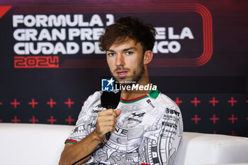 24/10/2024 - GASLY Pierre (fra), Alpine F1 Team A524, portrait press conference during the Formula 1 Gran Premio de la Ciudad de Mexico 2024, 20th round of the 2024 Formula One World Championship from October 25 to 27, 2024 on the Autodromo Hermanos Rodriguez, in Mexico City, Mexico - F1 - MEXICO CITY GRAND PRIX 2024 - FORMULA 1 - MOTORI