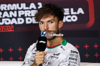 24/10/2024 - GASLY Pierre (fra), Alpine F1 Team A524, portrait press conference during the Formula 1 Gran Premio de la Ciudad de Mexico 2024, 20th round of the 2024 Formula One World Championship from October 25 to 27, 2024 on the Autodromo Hermanos Rodriguez, in Mexico City, Mexico - F1 - MEXICO CITY GRAND PRIX 2024 - FORMULA 1 - MOTORI