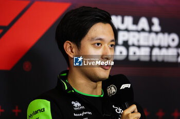 24/10/2024 - ZHOU Guanyu (chi), Stake F1 Team Kick Sauber C44, portrait press conference during the Formula 1 Gran Premio de la Ciudad de Mexico 2024, 20th round of the 2024 Formula One World Championship from October 25 to 27, 2024 on the Autodromo Hermanos Rodriguez, in Mexico City, Mexico - F1 - MEXICO CITY GRAND PRIX 2024 - FORMULA 1 - MOTORI