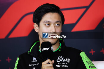 24/10/2024 - ZHOU Guanyu (chi), Stake F1 Team Kick Sauber C44, portrait press conference during the Formula 1 Gran Premio de la Ciudad de Mexico 2024, 20th round of the 2024 Formula One World Championship from October 25 to 27, 2024 on the Autodromo Hermanos Rodriguez, in Mexico City, Mexico - F1 - MEXICO CITY GRAND PRIX 2024 - FORMULA 1 - MOTORI