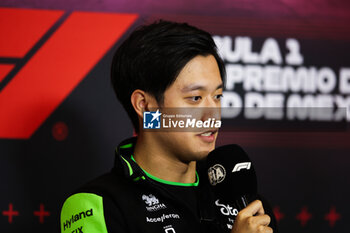 24/10/2024 - ZHOU Guanyu (chi), Stake F1 Team Kick Sauber C44, portrait press conference during the Formula 1 Gran Premio de la Ciudad de Mexico 2024, 20th round of the 2024 Formula One World Championship from October 25 to 27, 2024 on the Autodromo Hermanos Rodriguez, in Mexico City, Mexico - F1 - MEXICO CITY GRAND PRIX 2024 - FORMULA 1 - MOTORI