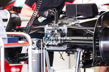 24/10/2024 - Haas F1 Team VF-24 Ferrari, Mechanical detail front suspension during the Formula 1 Gran Premio de la Ciudad de Mexico 2024, 20th round of the 2024 Formula One World Championship from October 25 to 27, 2024 on the Autodromo Hermanos Rodriguez, in Mexico City, Mexico - F1 - MEXICO CITY GRAND PRIX 2024 - FORMULA 1 - MOTORI