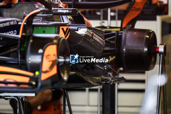 24/10/2024 - McLaren F1 Team MCL38, mechanical detail floor edge during the Formula 1 Gran Premio de la Ciudad de Mexico 2024, 20th round of the 2024 Formula One World Championship from October 25 to 27, 2024 on the Autodromo Hermanos Rodriguez, in Mexico City, Mexico - F1 - MEXICO CITY GRAND PRIX 2024 - FORMULA 1 - MOTORI