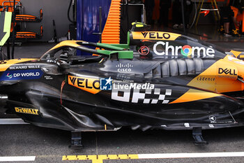 25/10/2024 - McLaren F1 Team MCL38, mechanical detail floor bodywork, carrosserie,, aerodynamism, aerodynamic, aerodynamics during the Formula 1 Gran Premio de la Ciudad de Mexico 2024, 20th round of the 2024 Formula One World Championship from October 25 to 27, 2024 on the Autodromo Hermanos Rodriguez, in Mexico City, Mexico - F1 - MEXICO CITY GRAND PRIX 2024 - FORMULA 1 - MOTORI