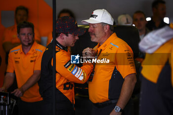 25/10/2024 - O’WARD Pato (mex), McLaren F1 Reserve driver, BROWN Zak (usa), CEO of of McLaren Racing, portrait during the Formula 1 Gran Premio de la Ciudad de Mexico 2024, 20th round of the 2024 Formula One World Championship from October 25 to 27, 2024 on the Autodromo Hermanos Rodriguez, in Mexico City, Mexico - F1 - MEXICO CITY GRAND PRIX 2024 - FORMULA 1 - MOTORI