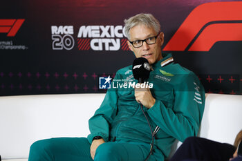 25/10/2024 - KRACK Mike (ger), Team Principal and CEO of Aston Martin F1 Team, portrait press conference during the Formula 1 Gran Premio de la Ciudad de Mexico 2024, 20th round of the 2024 Formula One World Championship from October 25 to 27, 2024 on the Autodromo Hermanos Rodriguez, in Mexico City, Mexico - F1 - MEXICO CITY GRAND PRIX 2024 - FORMULA 1 - MOTORI