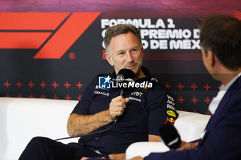 25/10/2024 - press conference HORNER Christian (gbr), Team Principal of Red Bull Racing, portrait during the Formula 1 Gran Premio de la Ciudad de Mexico 2024, 20th round of the 2024 Formula One World Championship from October 25 to 27, 2024 on the Autodromo Hermanos Rodriguez, in Mexico City, Mexico - F1 - MEXICO CITY GRAND PRIX 2024 - FORMULA 1 - MOTORI