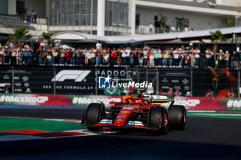 26/10/2024 - 55 SAINZ Carlos (spa), Scuderia Ferrari SF-24, action during the Formula 1 Gran Premio de la Ciudad de Mexico 2024, 20th round of the 2024 Formula One World Championship from October 25 to 27, 2024 on the Autodromo Hermanos Rodriguez, in Mexico City, Mexico - F1 - MEXICO CITY GRAND PRIX 2024 - FORMULA 1 - MOTORI