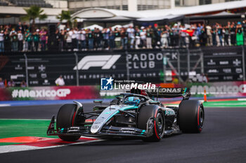 26/10/2024 - 63 RUSSELL George (gbr), Mercedes AMG F1 Team W15, action during the Formula 1 Gran Premio de la Ciudad de Mexico 2024, 20th round of the 2024 Formula One World Championship from October 25 to 27, 2024 on the Autodromo Hermanos Rodriguez, in Mexico City, Mexico - F1 - MEXICO CITY GRAND PRIX 2024 - FORMULA 1 - MOTORI