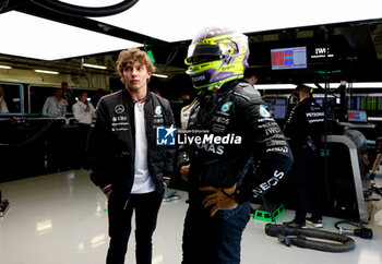 26/10/2024 - KIMI ANTONELLI Andrea (ita), Junior Driver of Mercedes AMG F1 Team, portrait and HAMILTON Lewis (gbr), Mercedes AMG F1 Team W15, portrait during the Formula 1 Gran Premio de la Ciudad de Mexico 2024, 20th round of the 2024 Formula One World Championship from October 25 to 27, 2024 on the Autodromo Hermanos Rodriguez, in Mexico City, Mexico - F1 - MEXICO CITY GRAND PRIX 2024 - FORMULA 1 - MOTORI