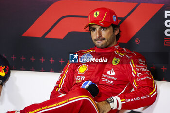 27/10/2024 - Press Conference, SAINZ Carlos (spa), Scuderia Ferrari SF-24, portrait during the Formula 1 Gran Premio de la Ciudad de Mexico 2024, 20th round of the 2024 Formula One World Championship from October 25 to 27, 2024 on the Autodromo Hermanos Rodriguez, in Mexico City, Mexico - F1 - MEXICO CITY GRAND PRIX 2024 - FORMULA 1 - MOTORI