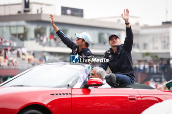 27/10/2024 - VERSTAPPEN Max (ned), Red Bull Racing RB20, PEREZ Sergio (mex), Red Bull Racing RB20, portrait during the Formula 1 Gran Premio de la Ciudad de Mexico 2024, 20th round of the 2024 Formula One World Championship from October 25 to 27, 2024 on the Autodromo Hermanos Rodriguez, in Mexico City, Mexico - F1 - MEXICO CITY GRAND PRIX 2024 - FORMULA 1 - MOTORI