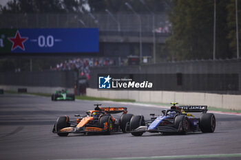 27/10/2024 - 81 PIASTRI Oscar (aus), McLaren F1 Team MCL38, 43 COLAPINTO Franco (arg), Williams Racing FW46, action during the Formula 1 Gran Premio de la Ciudad de Mexico 2024, 20th round of the 2024 Formula One World Championship from October 25 to 27, 2024 on the Autodromo Hermanos Rodriguez, in Mexico City, Mexico - F1 - MEXICO CITY GRAND PRIX 2024 - FORMULA 1 - MOTORI