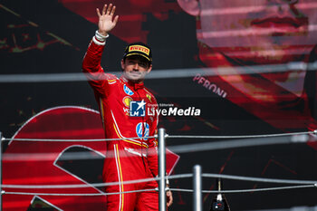 27/10/2024 - LECLERC Charles (mco), Scuderia Ferrari SF-24, portrait podium celebration during the Formula 1 Gran Premio de la Ciudad de Mexico 2024, 20th round of the 2024 Formula One World Championship from October 25 to 27, 2024 on the Autodromo Hermanos Rodriguez, in Mexico City, Mexico - F1 - MEXICO CITY GRAND PRIX 2024 - FORMULA 1 - MOTORI