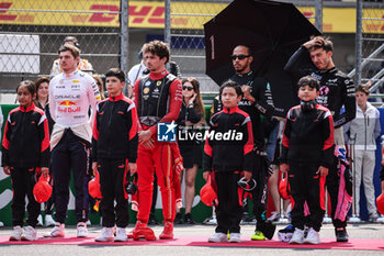 27/10/2024 - VERSTAPPEN Max (ned), Red Bull Racing RB20, portrait LECLERC Charles (mco), Scuderia Ferrari SF-24, portrait HAMILTON Lewis (gbr), Mercedes AMG F1 Team W15, portrait and GASLY Pierre (fra), Alpine F1 Team A524, portrait during the Formula 1 Gran Premio de la Ciudad de Mexico 2024, 20th round of the 2024 Formula One World Championship from October 25 to 27, 2024 on the Autodromo Hermanos Rodriguez, in Mexico City, Mexico - F1 - MEXICO CITY GRAND PRIX 2024 - FORMULA 1 - MOTORI