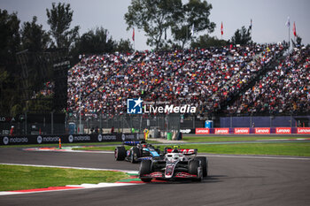 27/10/2024 - 27 HULKENBERG Nico (ger), Haas F1 Team VF-24 Ferrari, action and 31 OCON Esteban (fra), Alpine F1 Team A524, action during the Formula 1 Gran Premio de la Ciudad de Mexico 2024, 20th round of the 2024 Formula One World Championship from October 25 to 27, 2024 on the Autodromo Hermanos Rodriguez, in Mexico City, Mexico - F1 - MEXICO CITY GRAND PRIX 2024 - FORMULA 1 - MOTORI