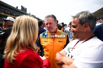 27/10/2024 - BROWN Zak (usa), CEO of of McLaren Racing, portrait and Juan Pablo Montoya, former driver during the Formula 1 Gran Premio de la Ciudad de Mexico 2024, 20th round of the 2024 Formula One World Championship from October 25 to 27, 2024 on the Autodromo Hermanos Rodriguez, in Mexico City, Mexico - F1 - MEXICO CITY GRAND PRIX 2024 - FORMULA 1 - MOTORI