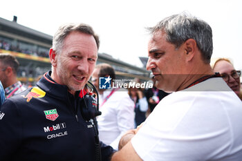 27/10/2024 - HORNER Christian (gbr), Team Principal of Red Bull Racing, portrait and Juan Pablo Montoya, Former F1 driver during the Formula 1 Gran Premio de la Ciudad de Mexico 2024, 20th round of the 2024 Formula One World Championship from October 25 to 27, 2024 on the Autodromo Hermanos Rodriguez, in Mexico City, Mexico - F1 - MEXICO CITY GRAND PRIX 2024 - FORMULA 1 - MOTORI