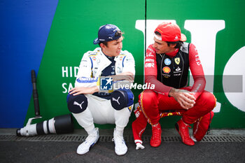 27/10/2024 - ALBON Alexander (tha), Williams Racing FW46, portrait and SAINZ Carlos (spa), Scuderia Ferrari SF-24, portrait during the Formula 1 Gran Premio de la Ciudad de Mexico 2024, 20th round of the 2024 Formula One World Championship from October 25 to 27, 2024 on the Autodromo Hermanos Rodriguez, in Mexico City, Mexico - F1 - MEXICO CITY GRAND PRIX 2024 - FORMULA 1 - MOTORI