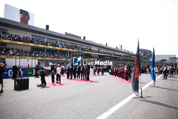 27/10/2024 - Anthem, grid, PEREZ Sergio (mex), Red Bull Racing RB20, portrait during the Formula 1 Gran Premio de la Ciudad de Mexico 2024, 20th round of the 2024 Formula One World Championship from October 25 to 27, 2024 on the Autodromo Hermanos Rodriguez, in Mexico City, Mexico - F1 - MEXICO CITY GRAND PRIX 2024 - FORMULA 1 - MOTORI