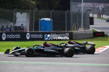 27/10/2024 - 44 HAMILTON Lewis (gbr), Mercedes AMG F1 Team W15, action and 63 RUSSELL George (gbr), Mercedes AMG F1 Team W15, action during the Formula 1 Gran Premio de la Ciudad de Mexico 2024, 20th round of the 2024 Formula One World Championship from October 25 to 27, 2024 on the Autodromo Hermanos Rodriguez, in Mexico City, Mexico - F1 - MEXICO CITY GRAND PRIX 2024 - FORMULA 1 - MOTORI