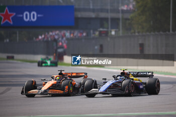 27/10/2024 - 81 PIASTRI Oscar (aus), McLaren F1 Team MCL38, action and 43 COLAPINTO Franco (arg), Williams Racing FW46, action during the Formula 1 Gran Premio de la Ciudad de Mexico 2024, 20th round of the 2024 Formula One World Championship from October 25 to 27, 2024 on the Autodromo Hermanos Rodriguez, in Mexico City, Mexico - F1 - MEXICO CITY GRAND PRIX 2024 - FORMULA 1 - MOTORI