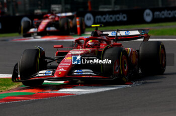 27/10/2024 - 55 SAINZ Carlos (spa), Scuderia Ferrari SF-24, action and 16 LECLERC Charles (mco), Scuderia Ferrari SF-24, action during the Formula 1 Gran Premio de la Ciudad de Mexico 2024, 20th round of the 2024 Formula One World Championship from October 25 to 27, 2024 on the Autodromo Hermanos Rodriguez, in Mexico City, Mexico - F1 - MEXICO CITY GRAND PRIX 2024 - FORMULA 1 - MOTORI