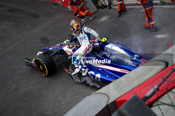 27/10/2024 - 22 TSUNODA Yuki (jap), Visa Cash App RB F1 Team VCARB 01, action crash, accident, during the Formula 1 Gran Premio de la Ciudad de Mexico 2024, 20th round of the 2024 Formula One World Championship from October 25 to 27, 2024 on the Autodromo Hermanos Rodriguez, in Mexico City, Mexico - F1 - MEXICO CITY GRAND PRIX 2024 - FORMULA 1 - MOTORI