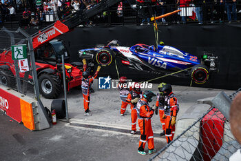 27/10/2024 - 22 TSUNODA Yuki (jap), Visa Cash App RB F1 Team VCARB 01, action crash, accident, during the Formula 1 Gran Premio de la Ciudad de Mexico 2024, 20th round of the 2024 Formula One World Championship from October 25 to 27, 2024 on the Autodromo Hermanos Rodriguez, in Mexico City, Mexico - F1 - MEXICO CITY GRAND PRIX 2024 - FORMULA 1 - MOTORI