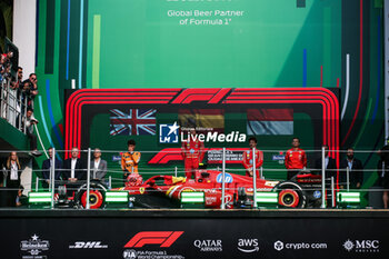 2024-10-28 - NORRIS Lando (gbr), McLaren F1 Team MCL38, portrait, LECLERC Charles (mco), Scuderia Ferrari SF-24, portrait and SAINZ Carlos (spa), Scuderia Ferrari SF-24, portrait podium celebration during the Formula 1 Gran Premio de la Ciudad de Mexico during the Formula 1 Gran Premio de la Ciudad de Mexico 2024, 20th round of the 2024 Formula One World Championship from October 25 to 27, 2024 on the Autodromo Hermanos Rodriguez, in Mexico City, Mexico - F1 - MEXICO CITY GRAND PRIX 2024 - FORMULA 1 - MOTORS