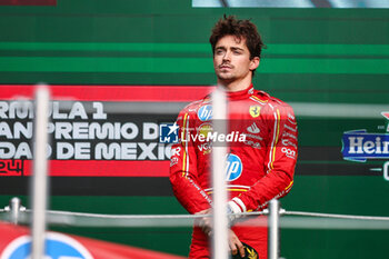 2024-10-28 - LECLERC Charles (mco), Scuderia Ferrari SF-24, portrait podium during the Formula 1 Gran Premio de la Ciudad de Mexico 2024, 20th round of the 2024 Formula One World Championship from October 25 to 27, 2024 on the Autodromo Hermanos Rodriguez, in Mexico City, Mexico - F1 - MEXICO CITY GRAND PRIX 2024 - FORMULA 1 - MOTORS