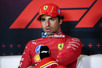 2024-10-28 - SAINZ Carlos (spa), Scuderia Ferrari SF-24, portrait press conference during the Formula 1 Gran Premio de la Ciudad de Mexico 2024, 20th round of the 2024 Formula One World Championship from October 25 to 27, 2024 on the Autodromo Hermanos Rodriguez, in Mexico City, Mexico - F1 - MEXICO CITY GRAND PRIX 2024 - FORMULA 1 - MOTORS