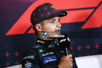 2024-10-28 - NORRIS Lando (gbr), McLaren F1 Team MCL38, portrait press conference during the Formula 1 Gran Premio de la Ciudad de Mexico 2024, 20th round of the 2024 Formula One World Championship from October 25 to 27, 2024 on the Autodromo Hermanos Rodriguez, in Mexico City, Mexico - F1 - MEXICO CITY GRAND PRIX 2024 - FORMULA 1 - MOTORS