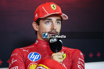 2024-10-28 - LECLERC Charles (mco), Scuderia Ferrari SF-24, portrait press conference during the Formula 1 Gran Premio de la Ciudad de Mexico 2024, 20th round of the 2024 Formula One World Championship from October 25 to 27, 2024 on the Autodromo Hermanos Rodriguez, in Mexico City, Mexico - F1 - MEXICO CITY GRAND PRIX 2024 - FORMULA 1 - MOTORS