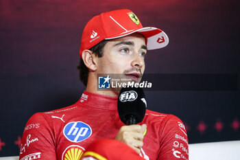 2024-10-28 - LECLERC Charles (mco), Scuderia Ferrari SF-24, portrait press conference during the Formula 1 Gran Premio de la Ciudad de Mexico 2024, 20th round of the 2024 Formula One World Championship from October 25 to 27, 2024 on the Autodromo Hermanos Rodriguez, in Mexico City, Mexico - F1 - MEXICO CITY GRAND PRIX 2024 - FORMULA 1 - MOTORS