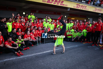 2024-10-28 - Scuderia Ferrari win celebration, SAINZ Carlos (spa), Scuderia Ferrari SF-24, portrait during the Formula 1 Gran Premio de la Ciudad de Mexico 2024, 20th round of the 2024 Formula One World Championship from October 25 to 27, 2024 on the Autodromo Hermanos Rodriguez, in Mexico City, Mexico - F1 - MEXICO CITY GRAND PRIX 2024 - FORMULA 1 - MOTORS