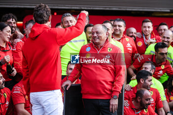 2024-10-28 - VASSEUR Frédéric (fra), Team Principal & General Manager of the Scuderia Ferrari, portrait and ELKANN John (ita), Ferrari President, portrait during the Formula 1 Gran Premio de la Ciudad de Mexico 2024, 20th round of the 2024 Formula One World Championship from October 25 to 27, 2024 on the Autodromo Hermanos Rodriguez, in Mexico City, Mexico - F1 - MEXICO CITY GRAND PRIX 2024 - FORMULA 1 - MOTORS