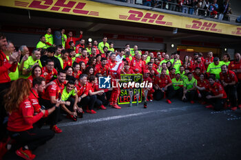 2024-10-28 - Scuderia Ferrari win celebration, SAINZ Carlos (spa), Scuderia Ferrari SF-24, portrait during the Formula 1 Gran Premio de la Ciudad de Mexico 2024, 20th round of the 2024 Formula One World Championship from October 25 to 27, 2024 on the Autodromo Hermanos Rodriguez, in Mexico City, Mexico - F1 - MEXICO CITY GRAND PRIX 2024 - FORMULA 1 - MOTORS