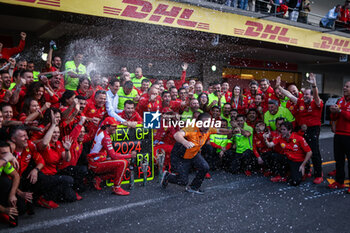 2024-10-28 - Scuderia Ferrari win celebration, SAINZ Carlos (spa), Scuderia Ferrari SF-24, portrait during the Formula 1 Gran Premio de la Ciudad de Mexico 2024, 20th round of the 2024 Formula One World Championship from October 25 to 27, 2024 on the Autodromo Hermanos Rodriguez, in Mexico City, Mexico - F1 - MEXICO CITY GRAND PRIX 2024 - FORMULA 1 - MOTORS